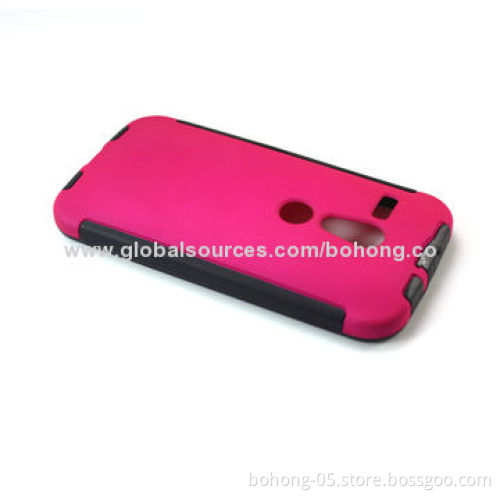 3-in-1 Cases for Moto G, with Screen Protector, PC + TPU + PET, Various Colors Available